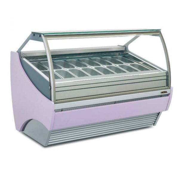 gelato display freezer 16 pan