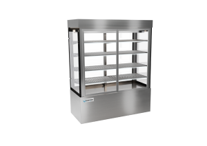 large stainless steel floor standing cabinet