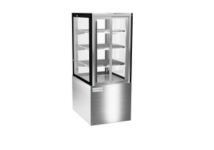 small hot food cabinet with glass doors