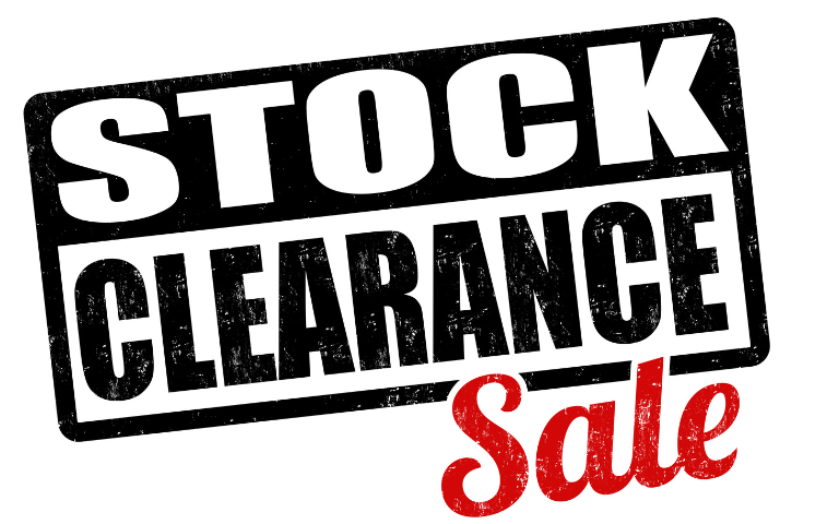 stock clearance sale equipment