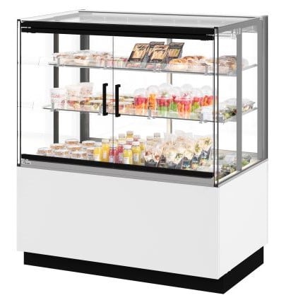 chilled convenience food cabinet with doors