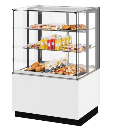 Cold food cabinet floor standing white