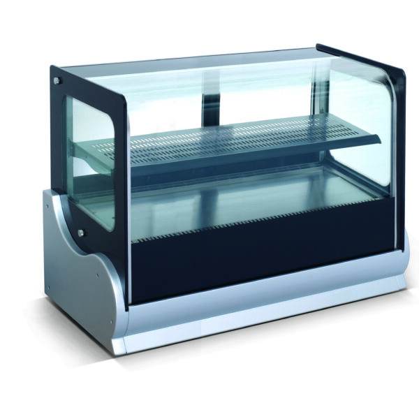 larger width counter top hot display case for cafes