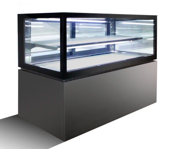 clear glass cafe display cabinet